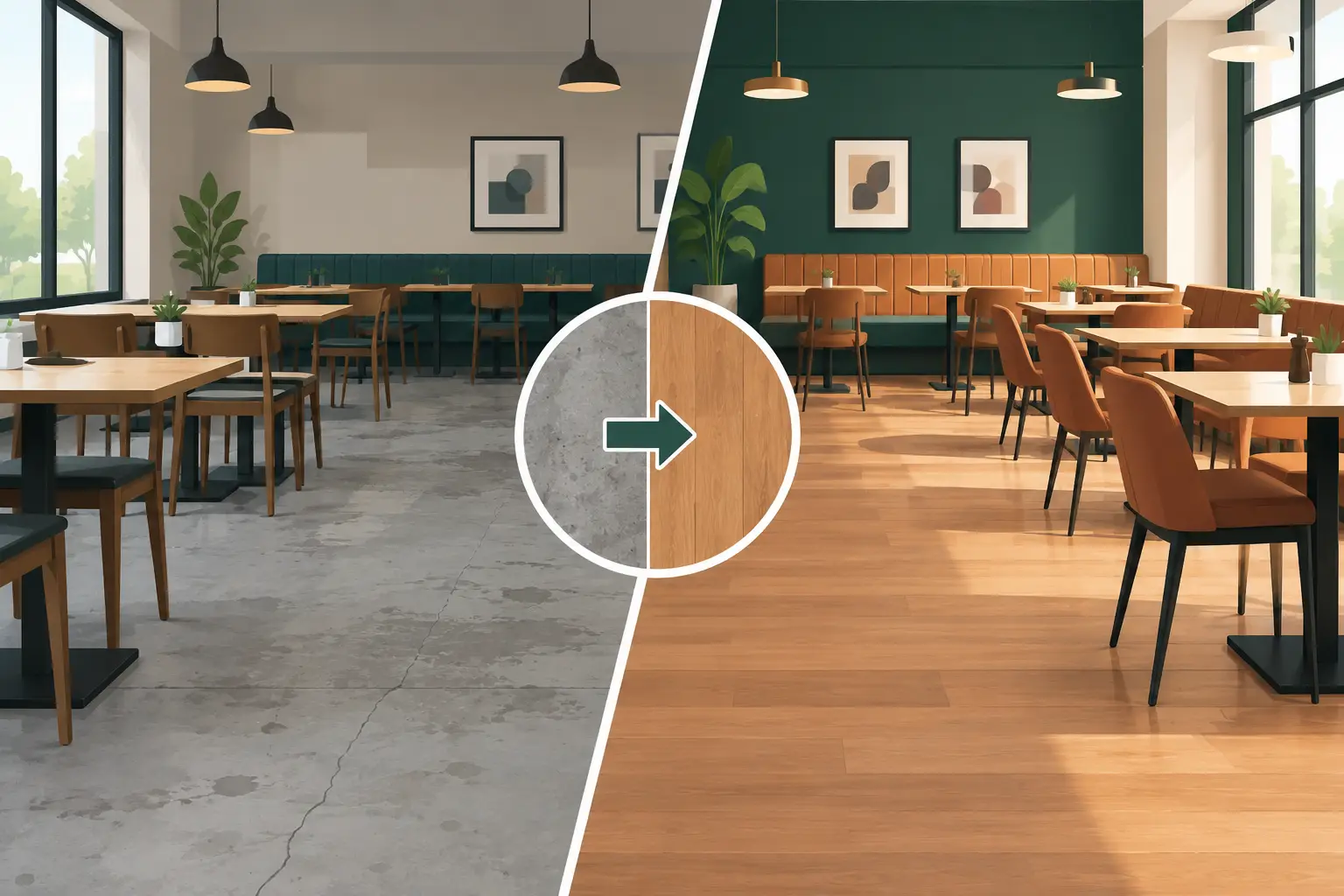 Restaurant Flooring Transformation, Reconsidered